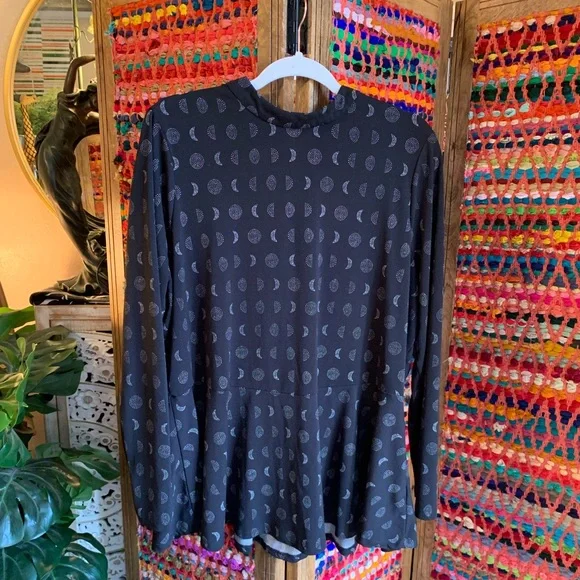 Moon Phases Peplum Blouse - Picture 2 of 3